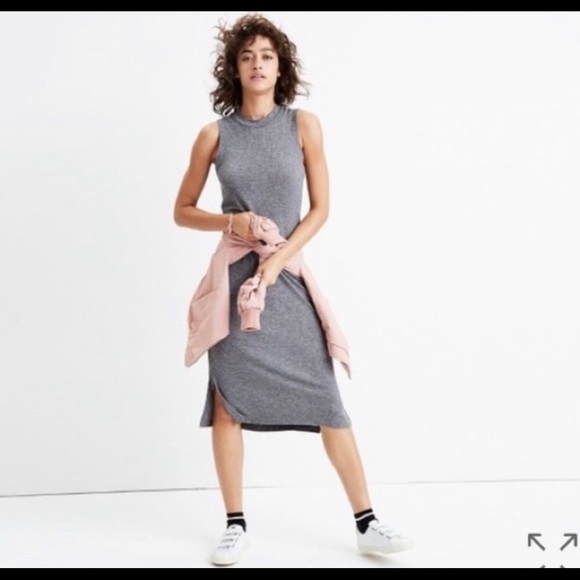 Madewell Dresses & Skirts - Madewell Ribbed Mockneck Midi Tank Dress